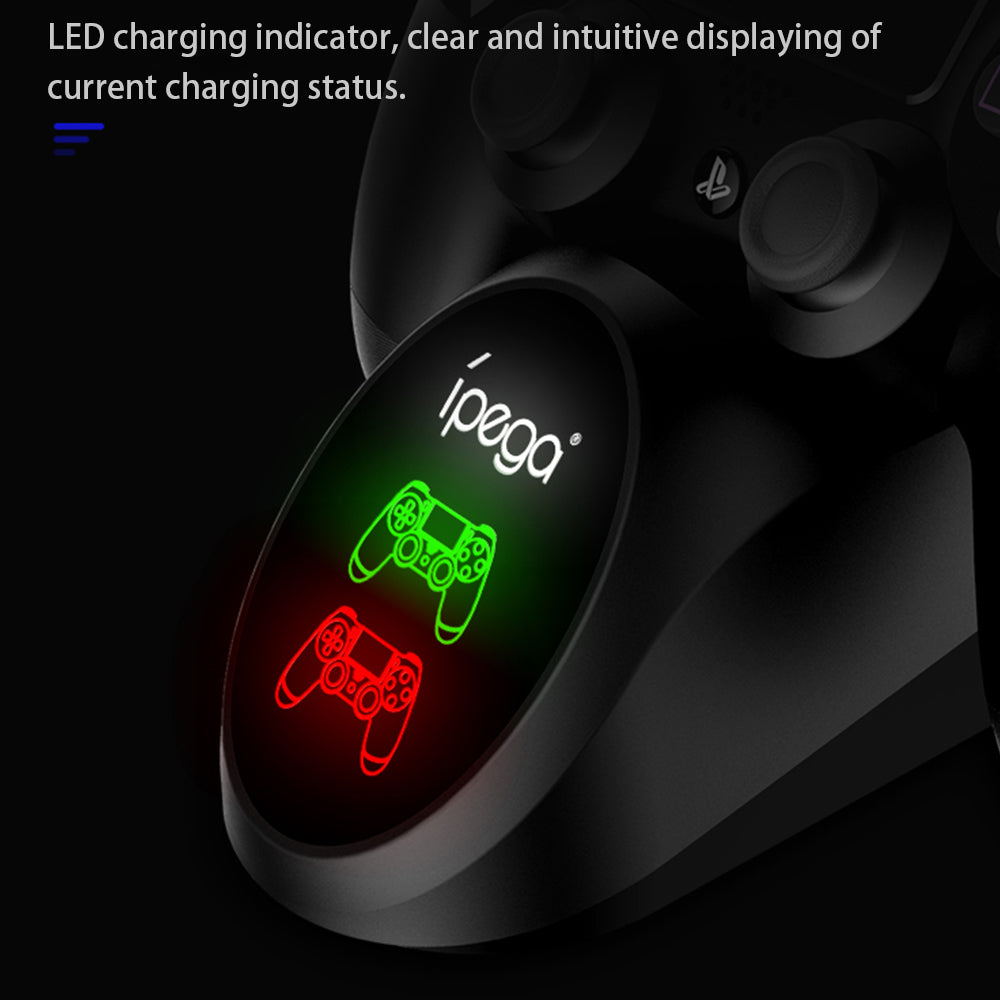 IPEGA PG-9180 Dual Charging Station Game Controller Charging Dock with LED Indicator for PS4 Controller IPEGA PG-9180 Dual Charging Station Game Controller Charging Dock with LED Indicator for PS4 Controller